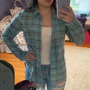 Mint Green Flannel